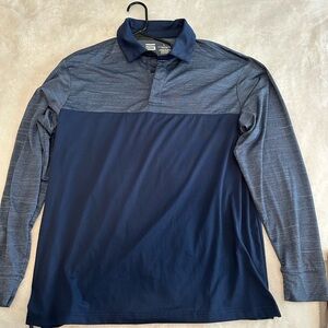 Three Sixty Six brand Long sleeve collared blue/grey shirt never worn.